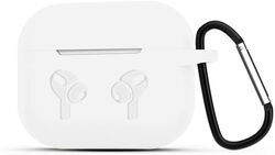 MARGOUN for Airpods 3 Case Cover Silicone with Clip, Airpods 3 Case 2021 3rd Generation (Transparent Matte)